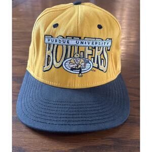 RARE Purdue University Boilers Coaches Edition Hat Gene Keady 80s Boilermakers